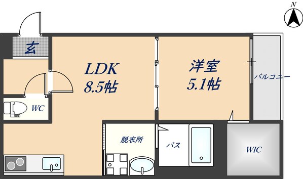 フジパレス吉田EASTの物件間取画像